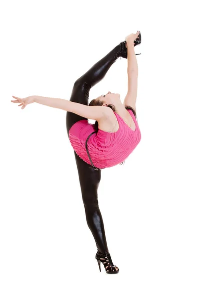 Gyönyörű rugalmasság táncos pózol — Stock Fotó