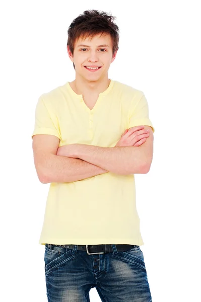 Man standing with arms crossed — Stock Photo, Image