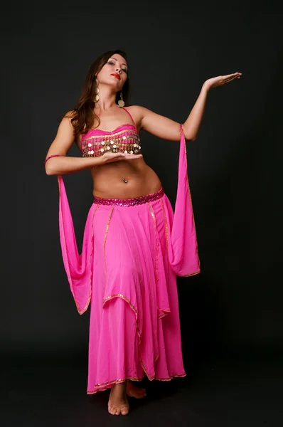 Lovely dancer in stage costume — Stock Photo, Image