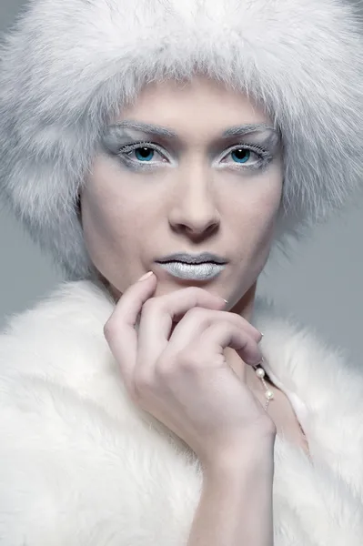 冰皮月饼模型在白色的皮毛 — 图库照片