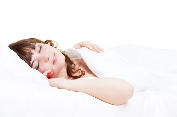 Ganska ung kvinna sover — Stockfoto