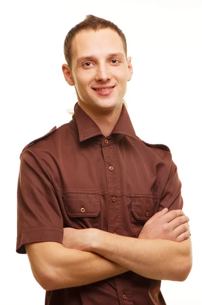 Handsome smiley young man — Stock Photo, Image