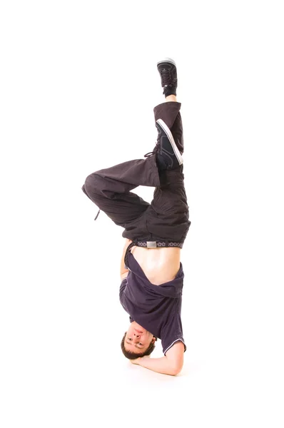 Breakdancer στέκεται στο πάγωμα — Φωτογραφία Αρχείου