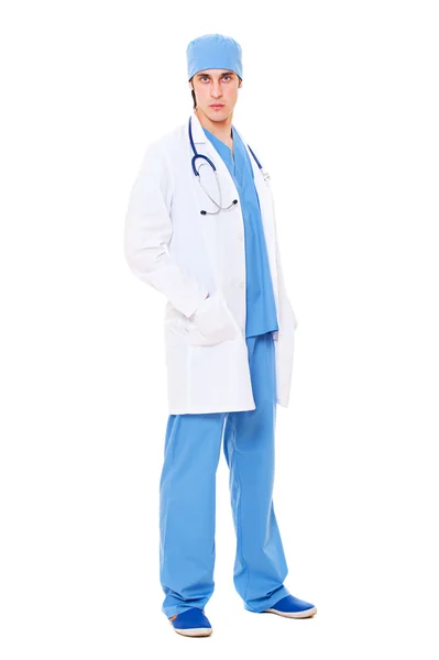 Серьезный врач в форме — стоковое фото