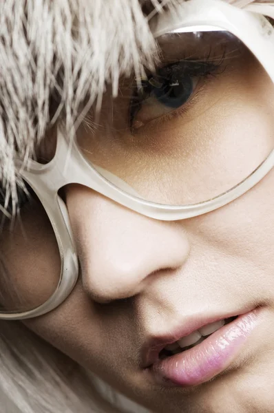 Divat napszemüveg nő portréja — Stock Fotó