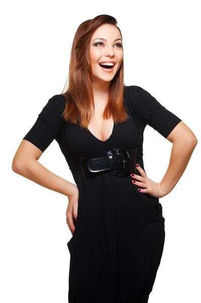 행복 한 웃는 여자 — 스톡 사진