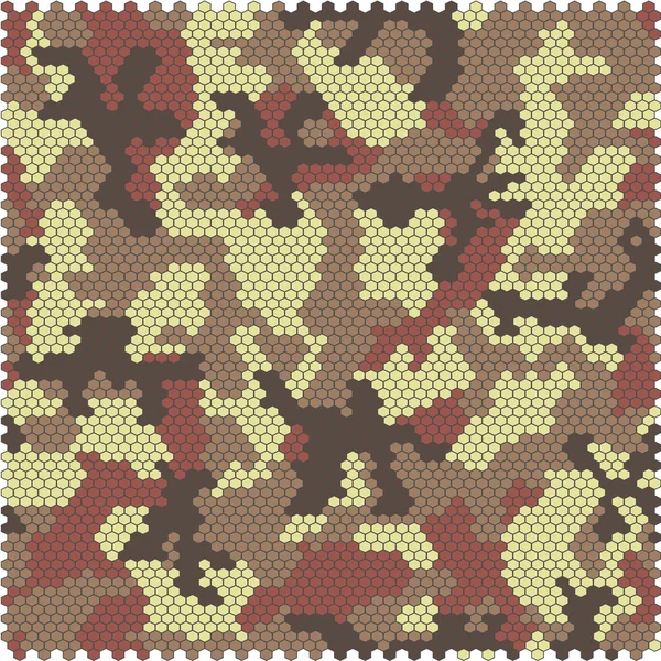 Camouflage pixel naadloze — Stockvector