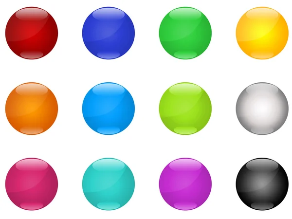 Färgade knapparna — Stockfoto