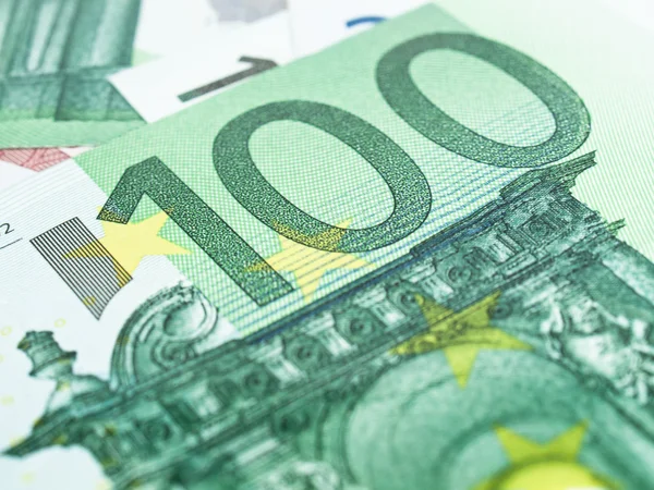 Close One Hundred Euros Banknote — Stock Photo, Image