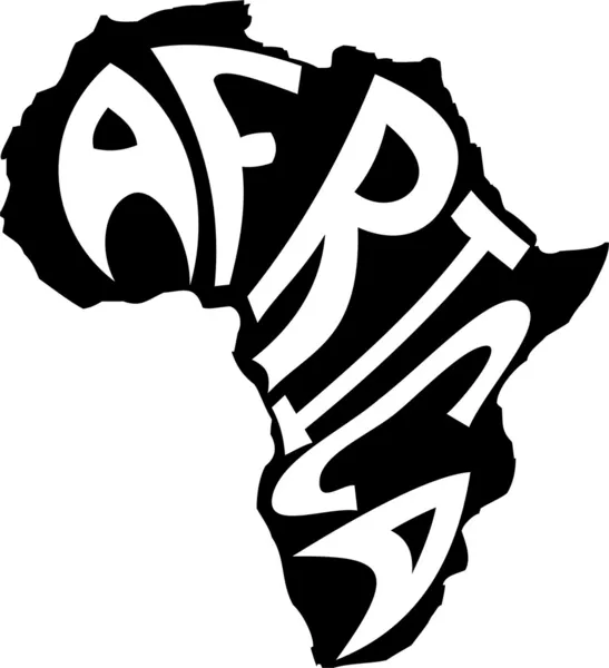 Afrika in Afrika — Stockvektor