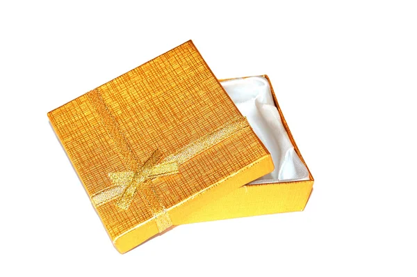 Gold fancy box — Stock Photo, Image