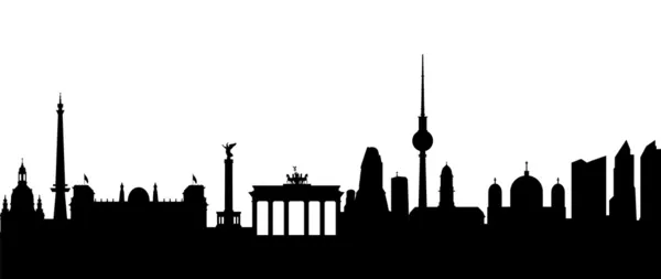Berliner Silhouette — Stockvektor