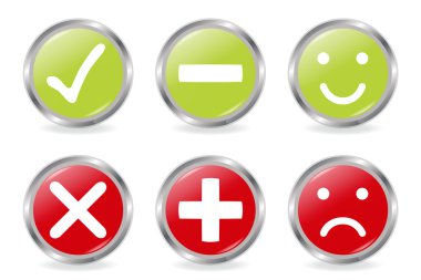 Buttons Of Validation Icons clipart