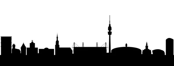 Dortmunder Silhouette — Stockvektor