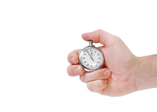 stock image Hand with stop watch