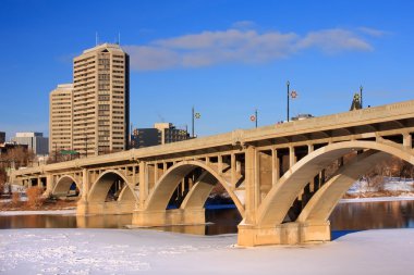 Bridge and City Landscape clipart