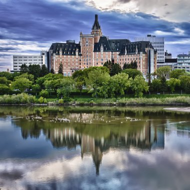 Delta Bessborough Hotel in Saskatoon, Canada clipart