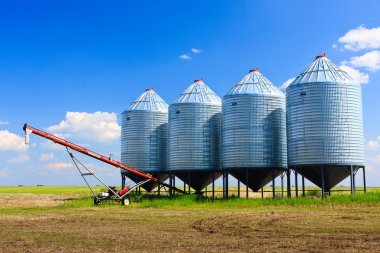 Grain Silos clipart