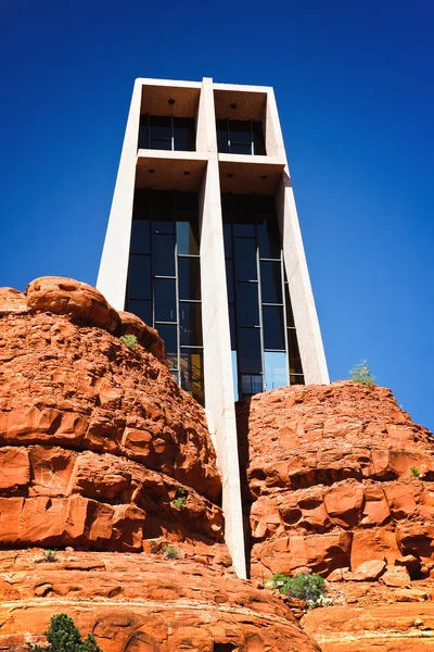 A kápolna, a Szent Kereszt, sedona, arizona — Stock Fotó