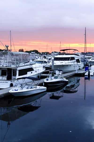 サンディエゴの港の夕日 — ストック写真