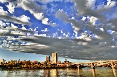 Clouds over the City clipart