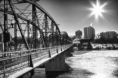 Bridge over the Icy River clipart