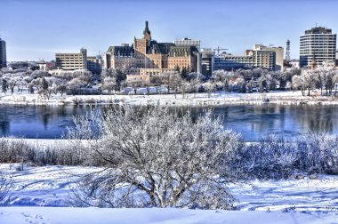 City of Saskatoon in Winter clipart