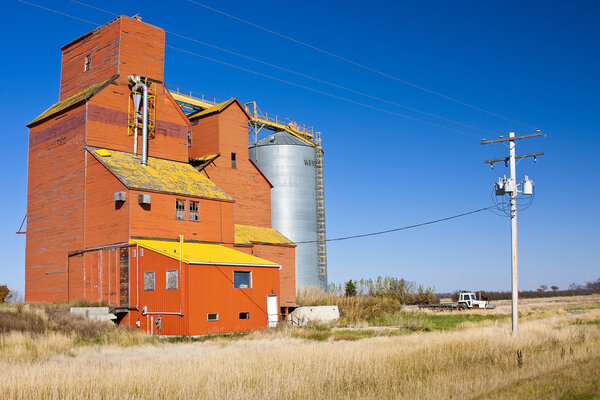 Orange Grain Elevator