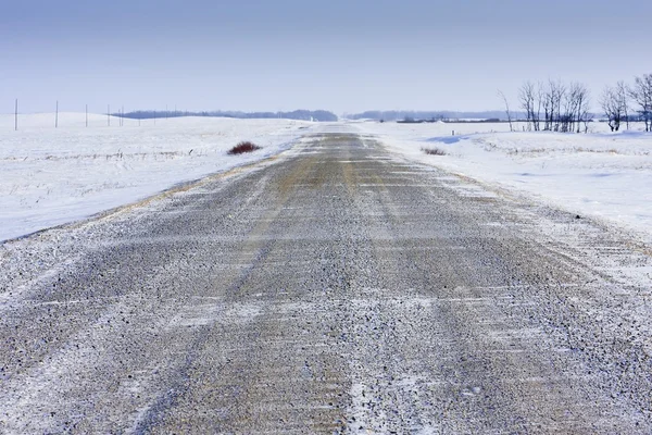 stock image Cold Snowy Winter Road