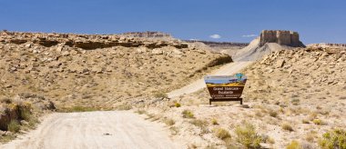 Sign at the Grand Staircase Escalante National Park, Utah clipart