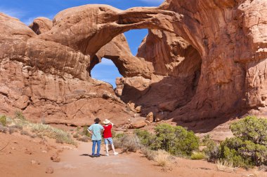 Double Arch at Arches National Park clipart