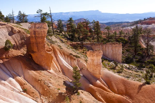 Formacje skalne w Parku Narodowym Bryce Canyon — Zdjęcie stockowe