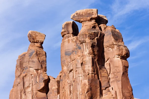 Three Gossips at Arches National Park — Stock Photo, Image