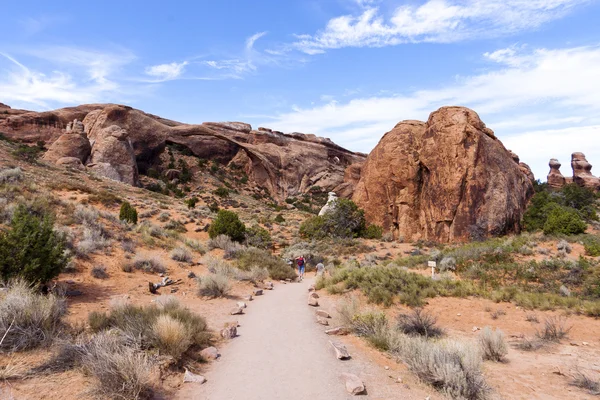 Arches National Park Trail — Stockfoto