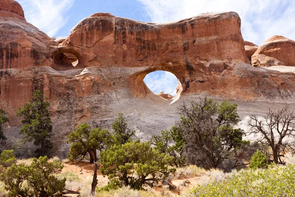 Tunnel arch på arches national park — Stockfoto