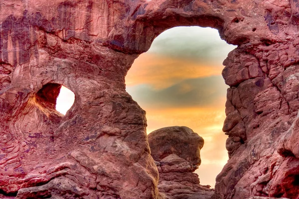 Torn arch på arches national park, utah — Stockfoto