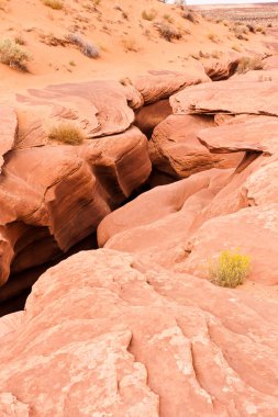 antilop Kanyonu Arizona en üstten görüntüleme