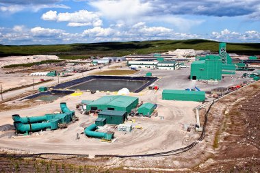 Uranium Mine Site in Northern Canada clipart