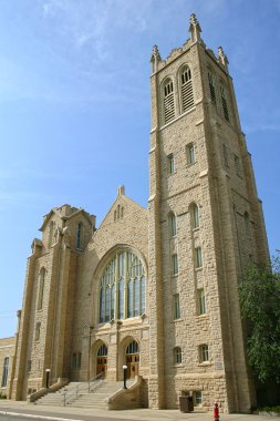 United Church made of stone clipart