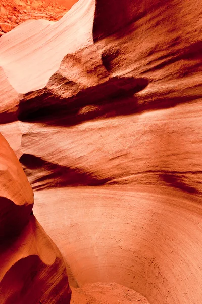 Wunderschöne Sandsteinfelsformationen der Antilopenschlucht in Arizon — Stockfoto