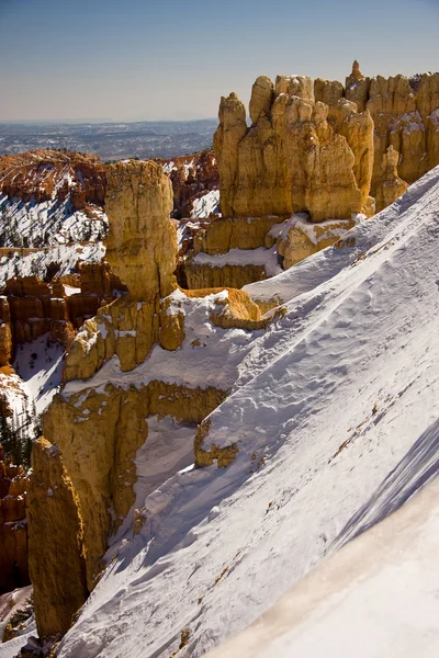Inverno nel Parco Nazionale del Bryce Canyon — Foto Stock