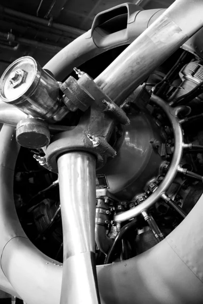 飛行機のエンジン — ストック写真