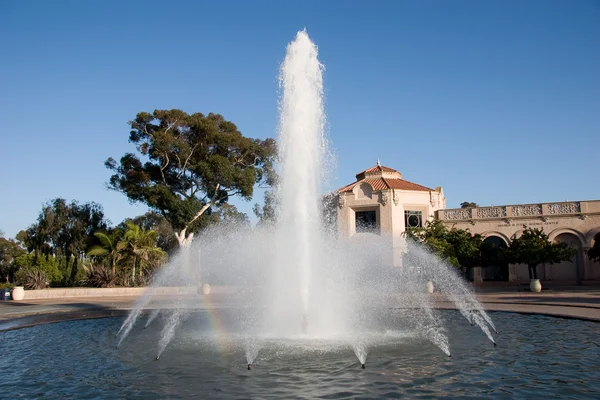 Wasserfontäne im Balboa Park — Stockfoto