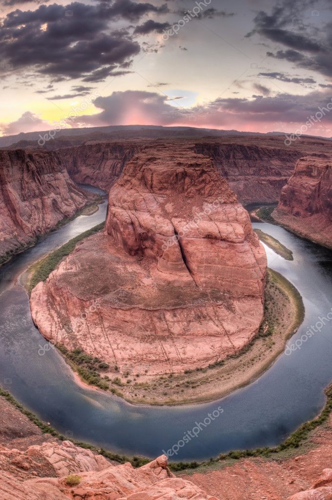 Horseshoe Bend near Page, Arizona at Sunset — Stock Photo © sprokop 5130592
