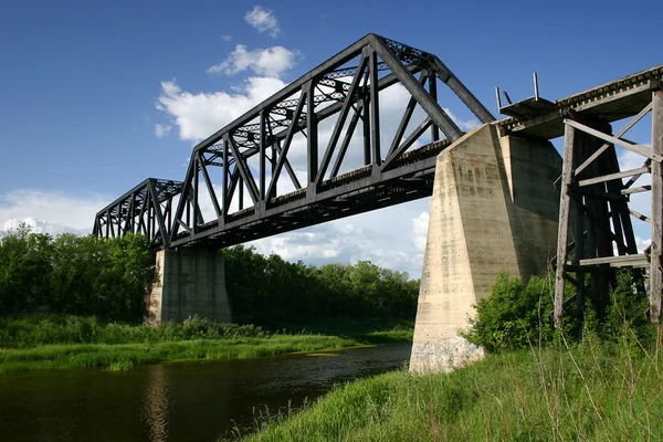 Schlachtfluss-Eisenbahnbrücke — Stockfoto