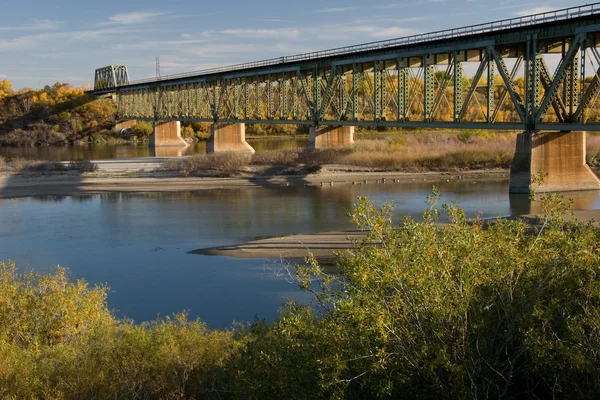 Puente del Tren Sur en Saskatoon — Foto de Stock