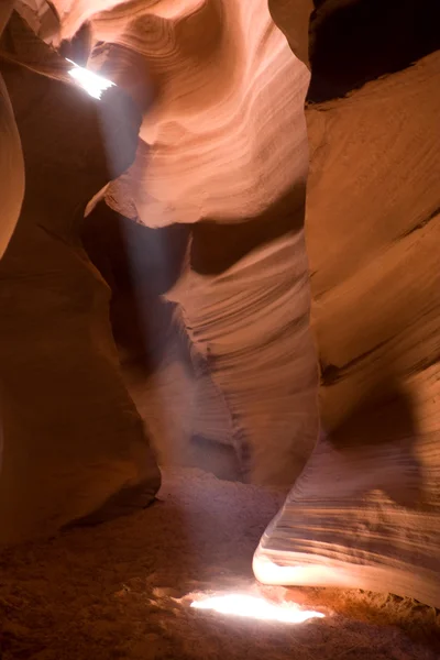 Upper Antelope Canyon Beam of Sunlight — Stock Photo, Image