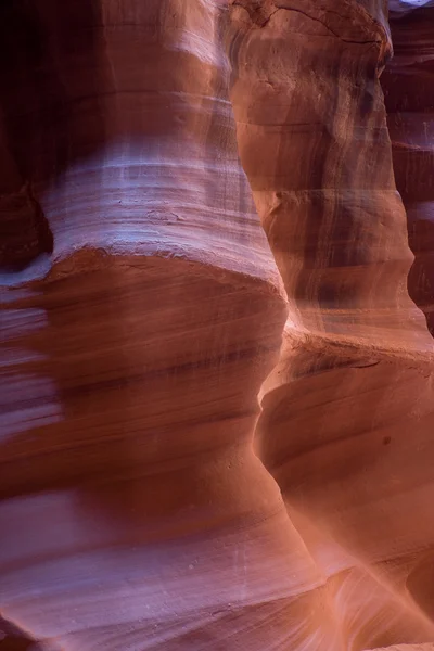 Vyřezávané stěny antelope canyon — Stock fotografie