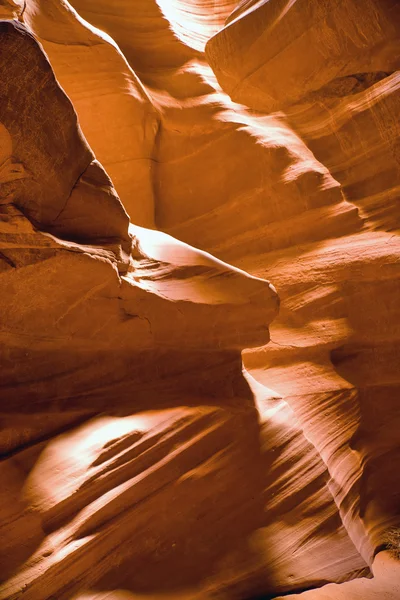 Antelope canyon urholkas väggar — Stockfoto