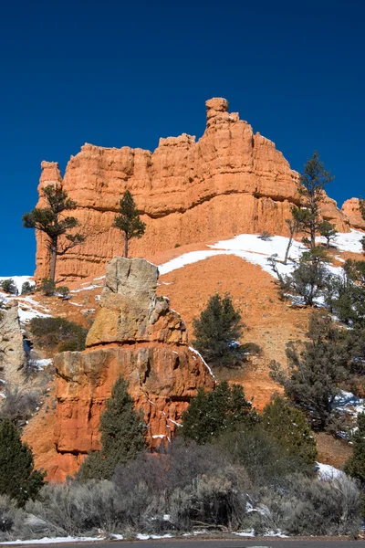 Red rock canyon in de winter — Stockfoto